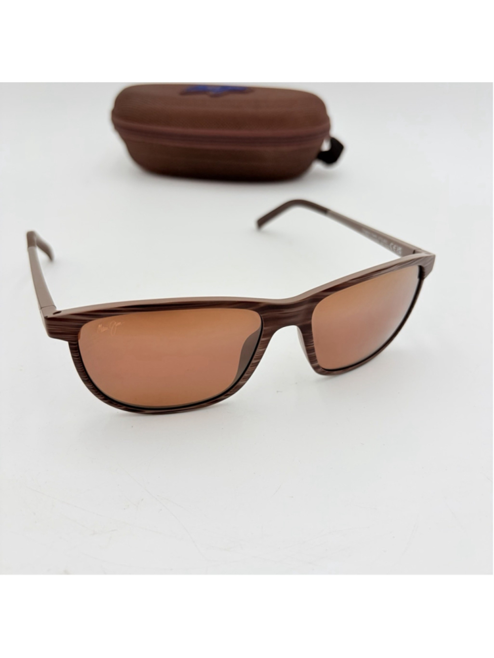 Maui Jim Dragon’s Teeth STG-BG Polarized Sunglasses Brown Bronze w Case
